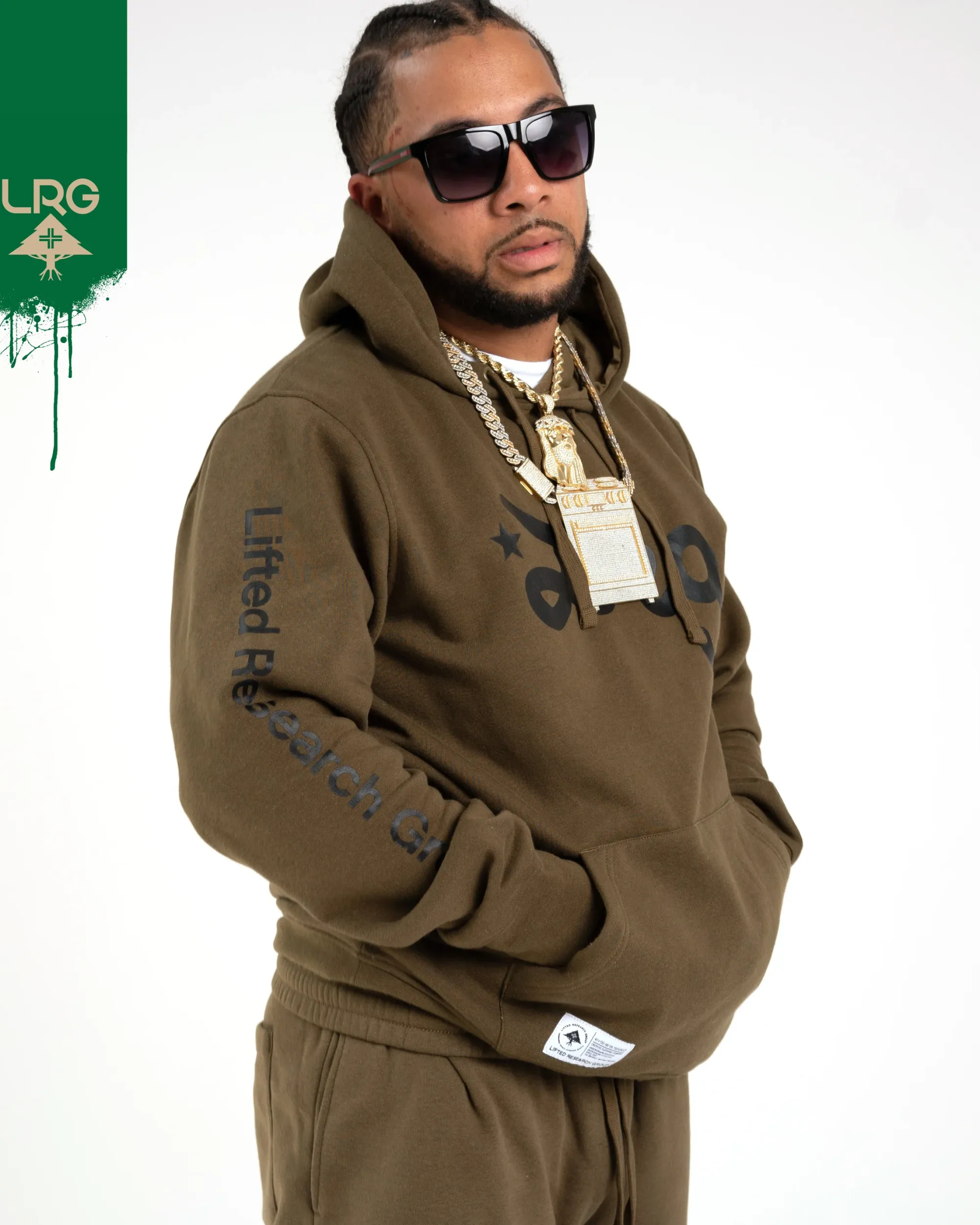 LRG Lifted Script Pullover Hoodie>Men Hoodies & Sweats