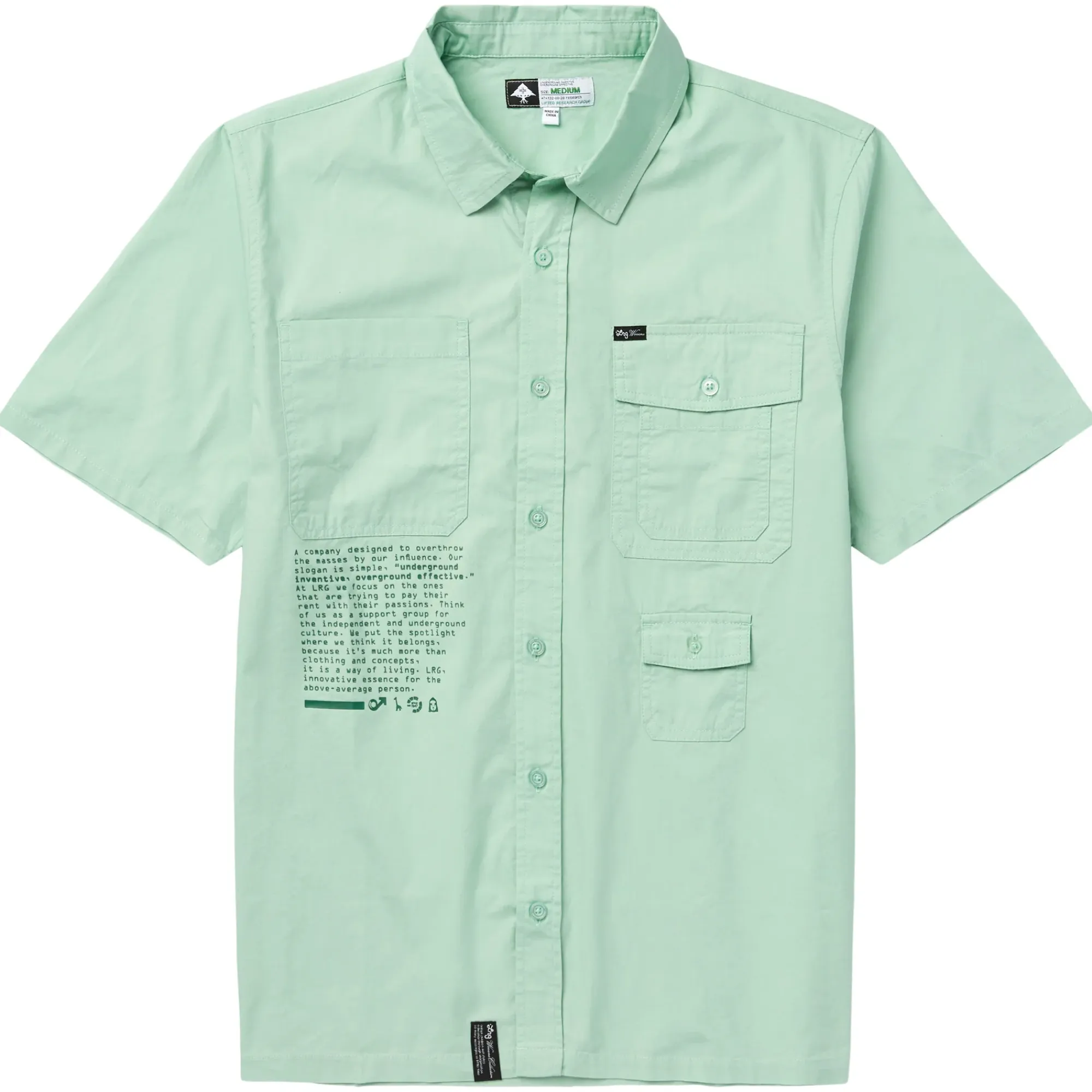 LRG Overthrow Woven Shirt>Men Tops